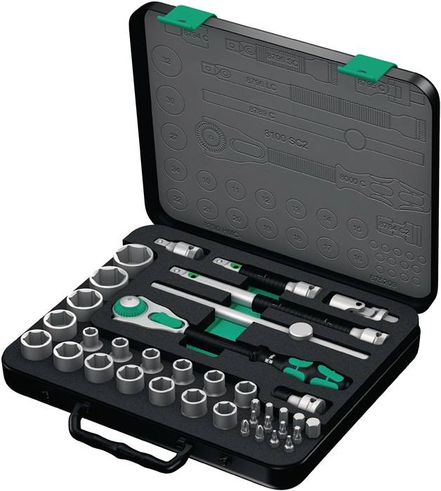 Wera 37tlg. 8100 SC 2 Zyklop-Knarrensatz 1/2" 05003645001 (05003645001)
