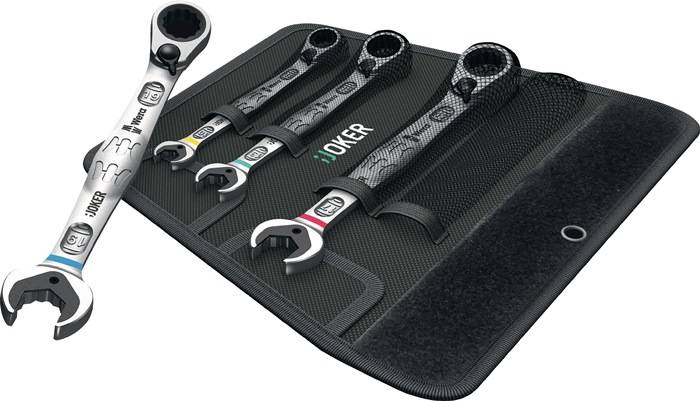 Wera Joker Switch Set - 10,13,17,19 mm - 1/4" - Chrom - Chrom-Molybdän-Stahl - Chrom - Glänzend (05020090001)