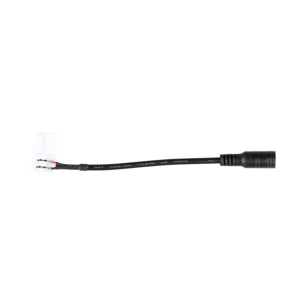 V-TAC Connettore Clip 2 Pin e Jack Strip LED SMD 3528 8mm Cavo 150mm-0