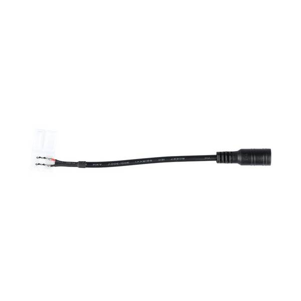V-TAC Connettore Clip 2 Pin e Jack Strip LED SMD 3528 8mm Cavo 150mm