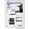 FRANKEN Plakatrahmen Security, feuerfest, DIN A4 silbereloxierter Aluminium-Klapprahmen, inkl. Antireflex - 1 Stück (BS1
