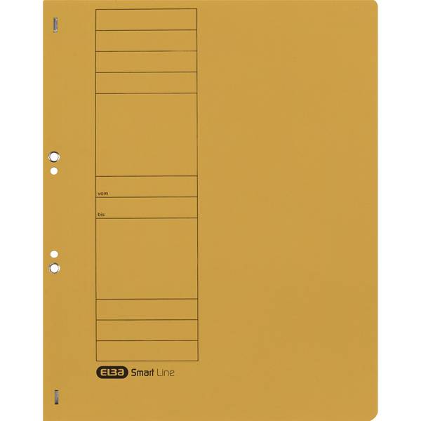 ELBA Ösenhefter aus Karton, gelb, voller Vorderdeckel kaufm.-Amtsheftung, gepackt zu 50 Stück - 50 Stück (21450 GB)