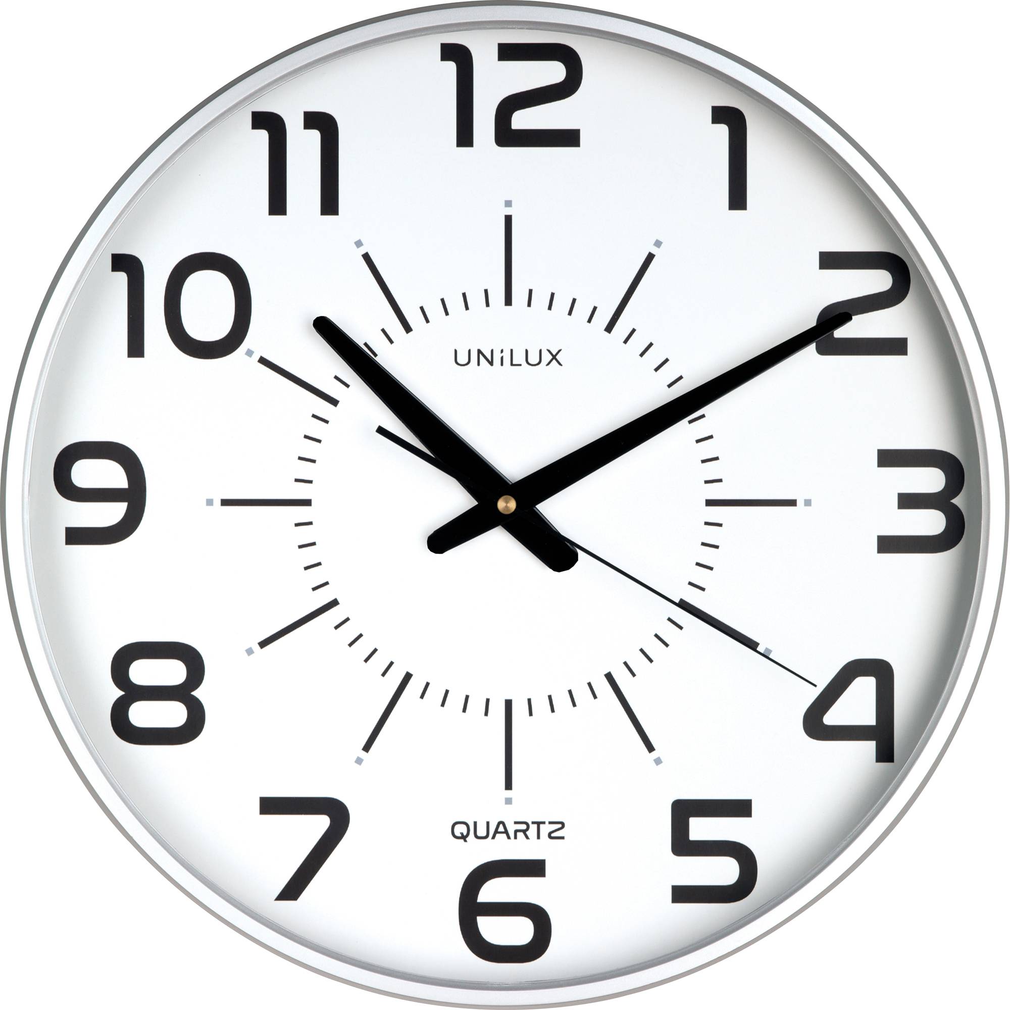 Orologio da parete Unilux Maxi Pop grigio - Design moderno e sorprendente - Grandi dimensioni per una facile lettura - C-0