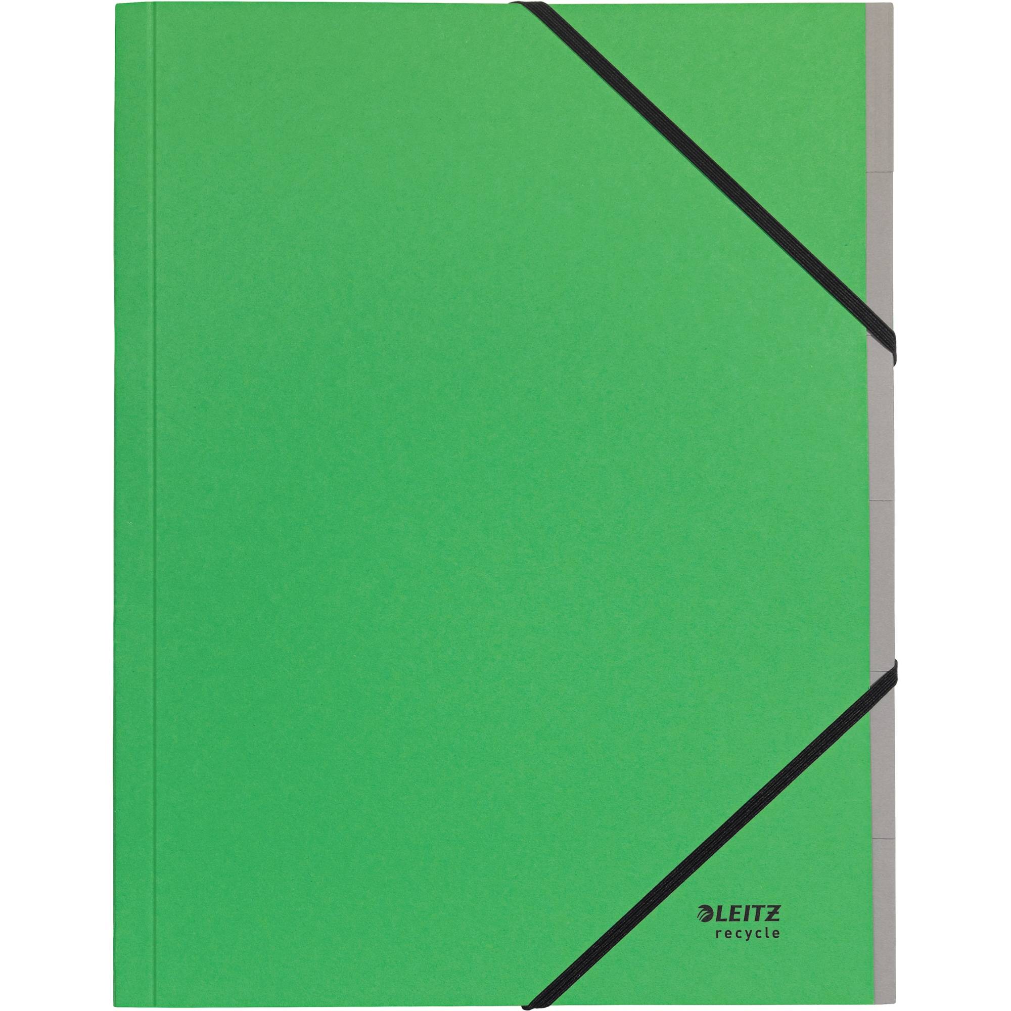 Cartella di ordine Leitz DIN A4 6 volte verde-0