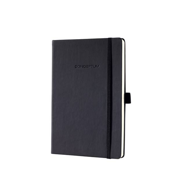 Quaderno SIGEL, formato A5, a righe, nero, ca. DIN A5 a righe nero