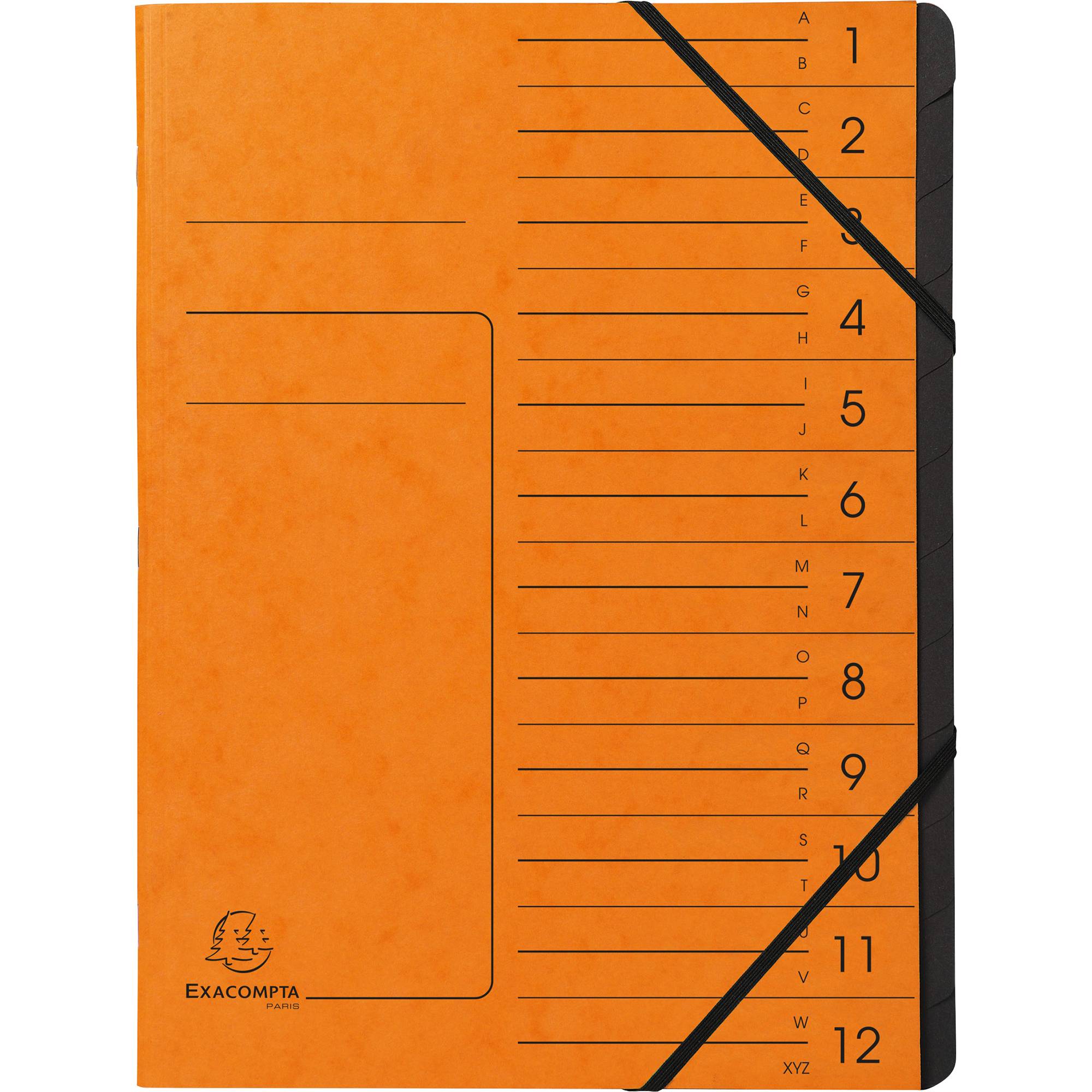 Cartelle Exacompta Cartelle Exacompta A4, oe, 12 volte DIN A4 12 volte arancione-0