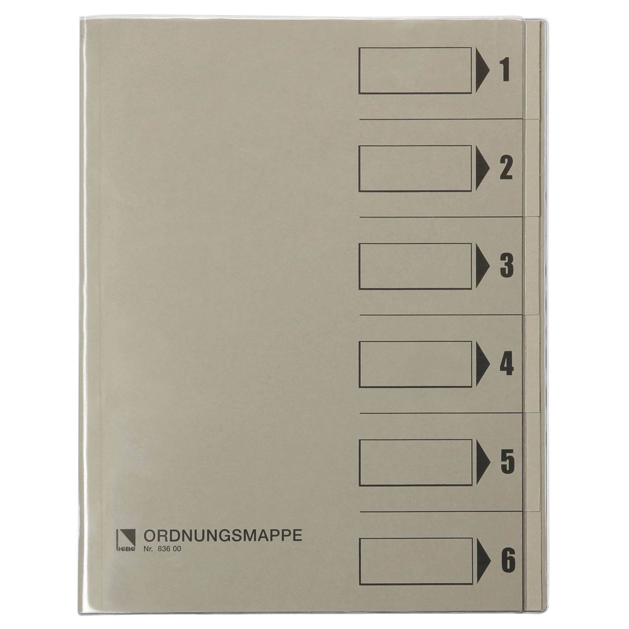 cartella di classificazione bene Rc grigio 250 g 6 tl DIN A4 6 volte grigio-0