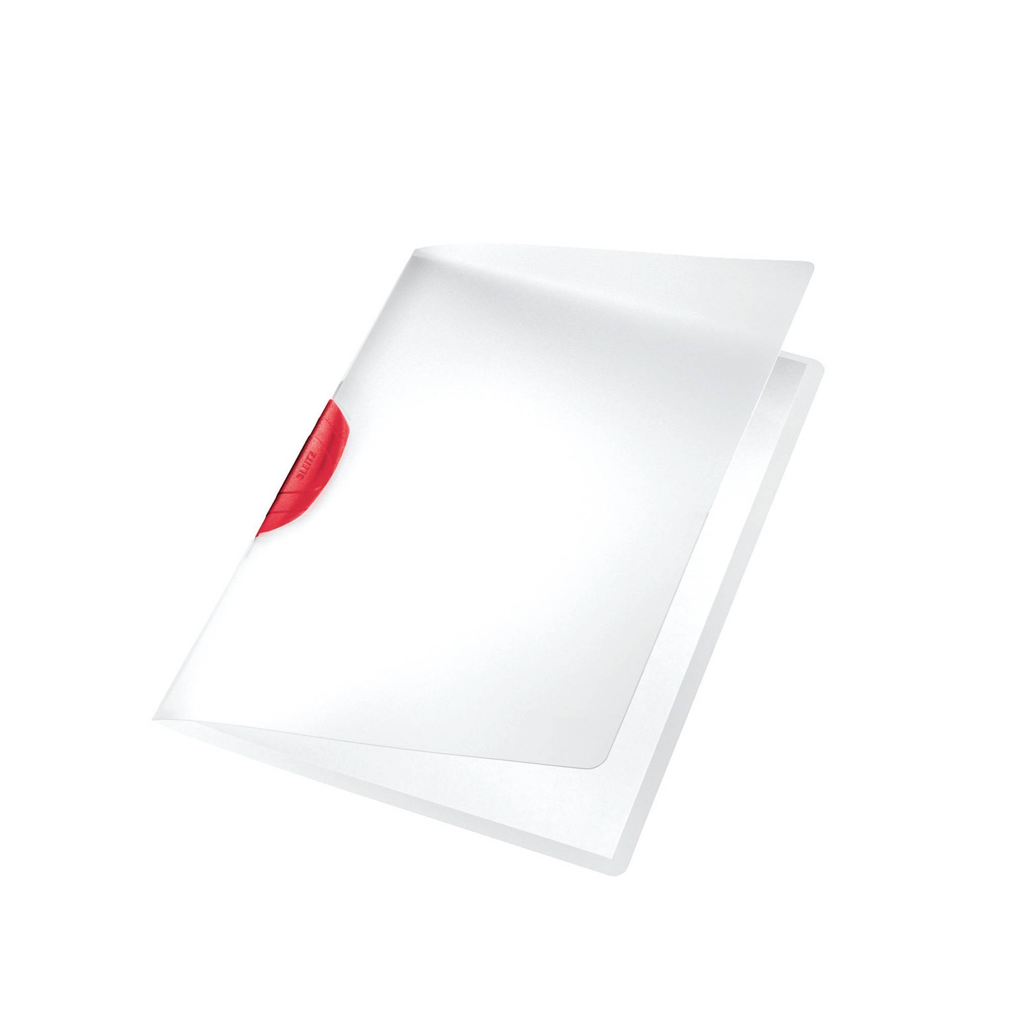 Leitz 41750025 portablocco A4 Policarbonato (PC), Polipropilene (PP) Rosso, Trasparente-0