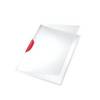 Leitz 41750025 portablocco A4 Policarbonato (PC), Polipropilene (PP) Rosso, Trasparente