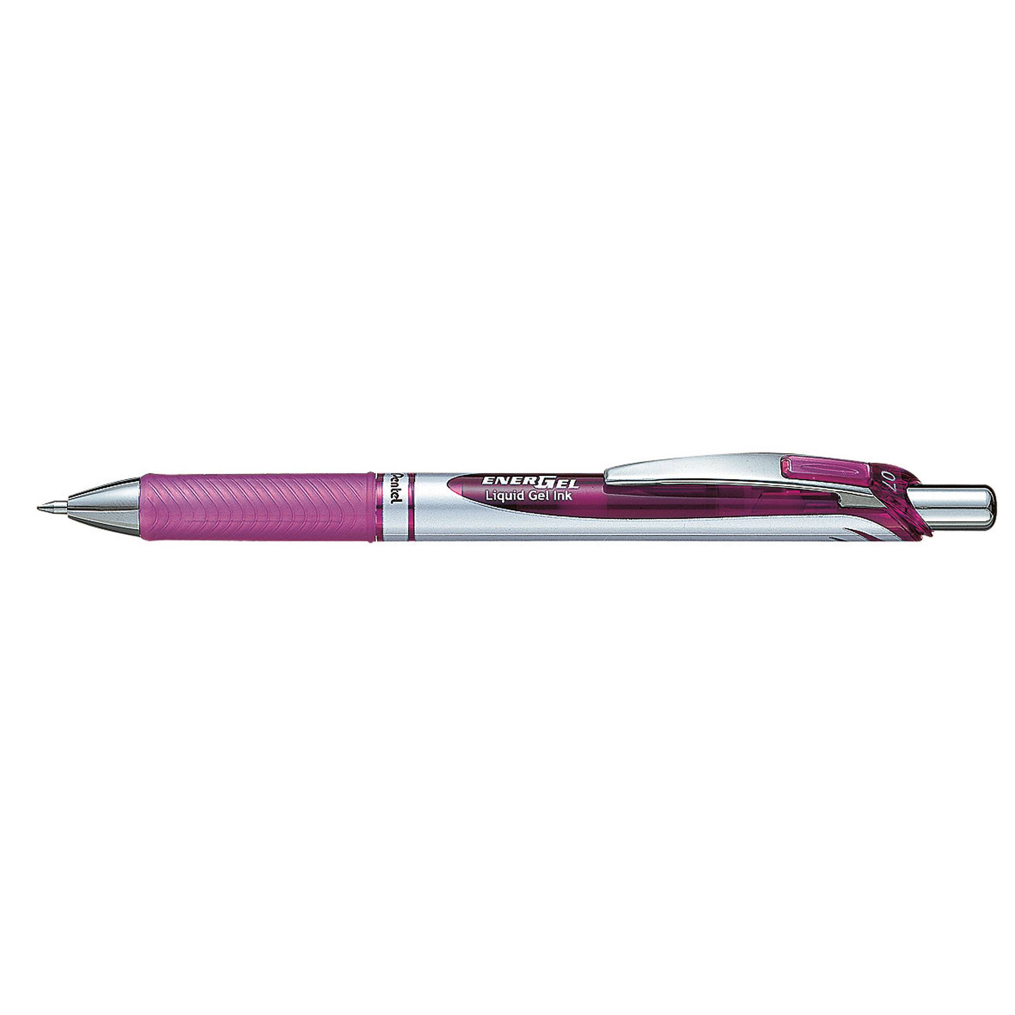Pentel Energel Bl77 Gel Writer Purple/Silver 0,35 mm - Scrittura colore viola-0