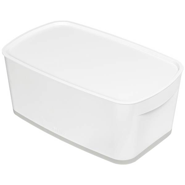 Scatole Portaoggetti Leitz MyBox WOW Con coperchio Piccolo Bianco Grigio ABS 5 L 31,8 x 12,8 x 19,1 cm
