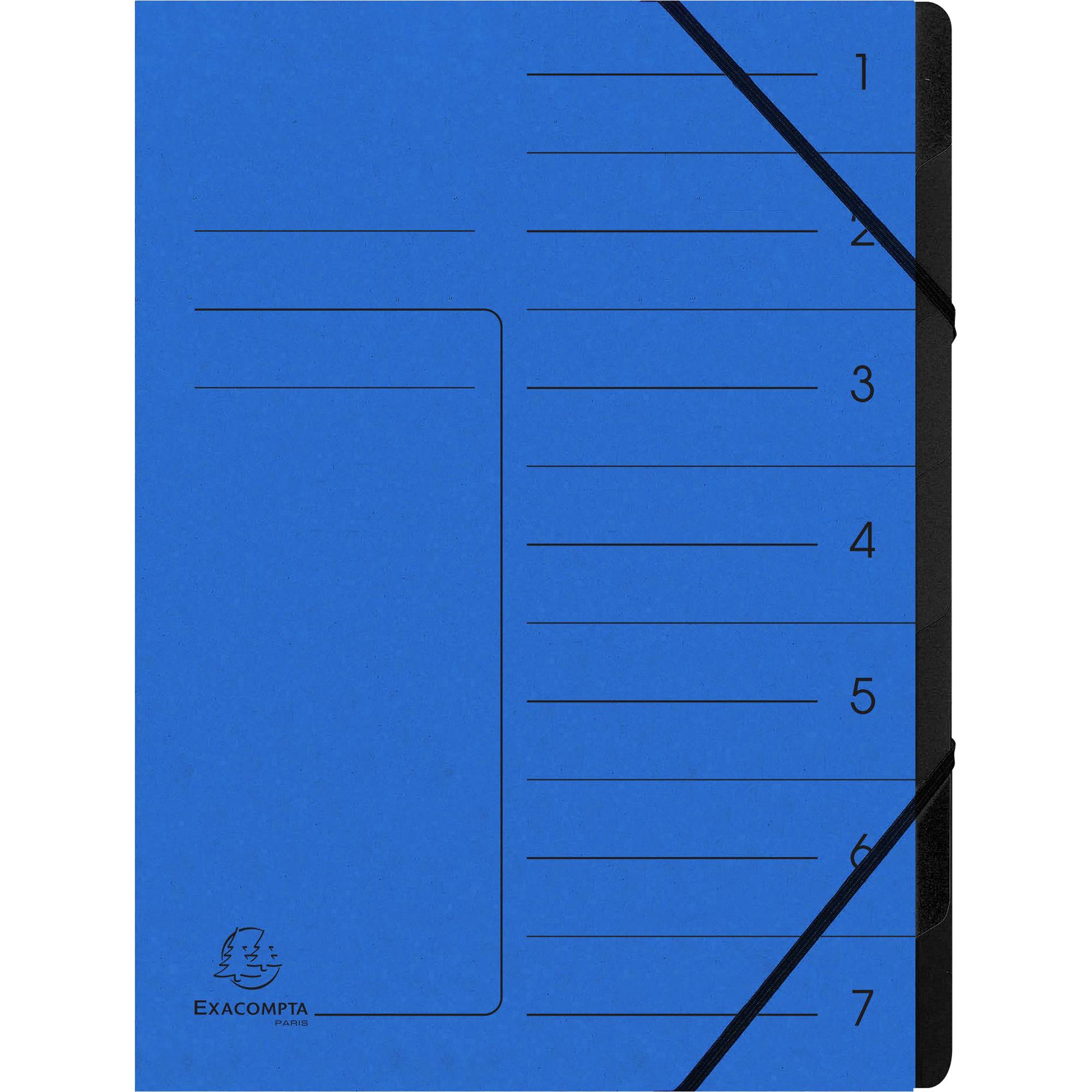 Cartella classificatore Exacompta Cartella classificatore Exacompta A4,bu,7fold. DIN A4 7 volte blu-0