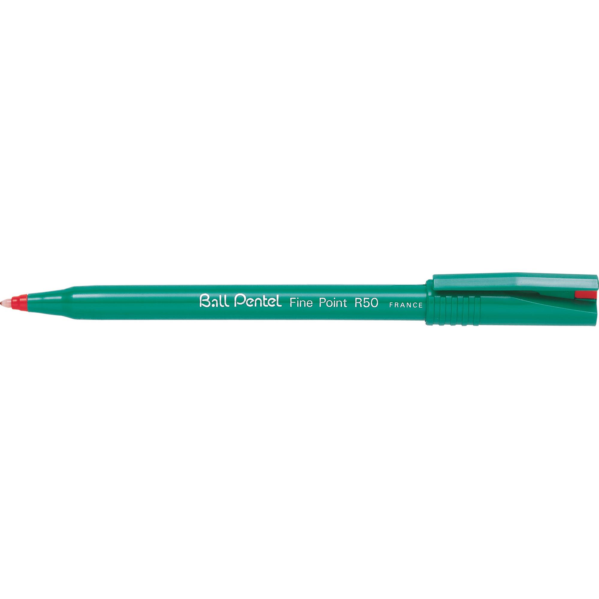 Penna roller Pentel Ball-Pentel R50 rossa 0,4 mm rossa-0