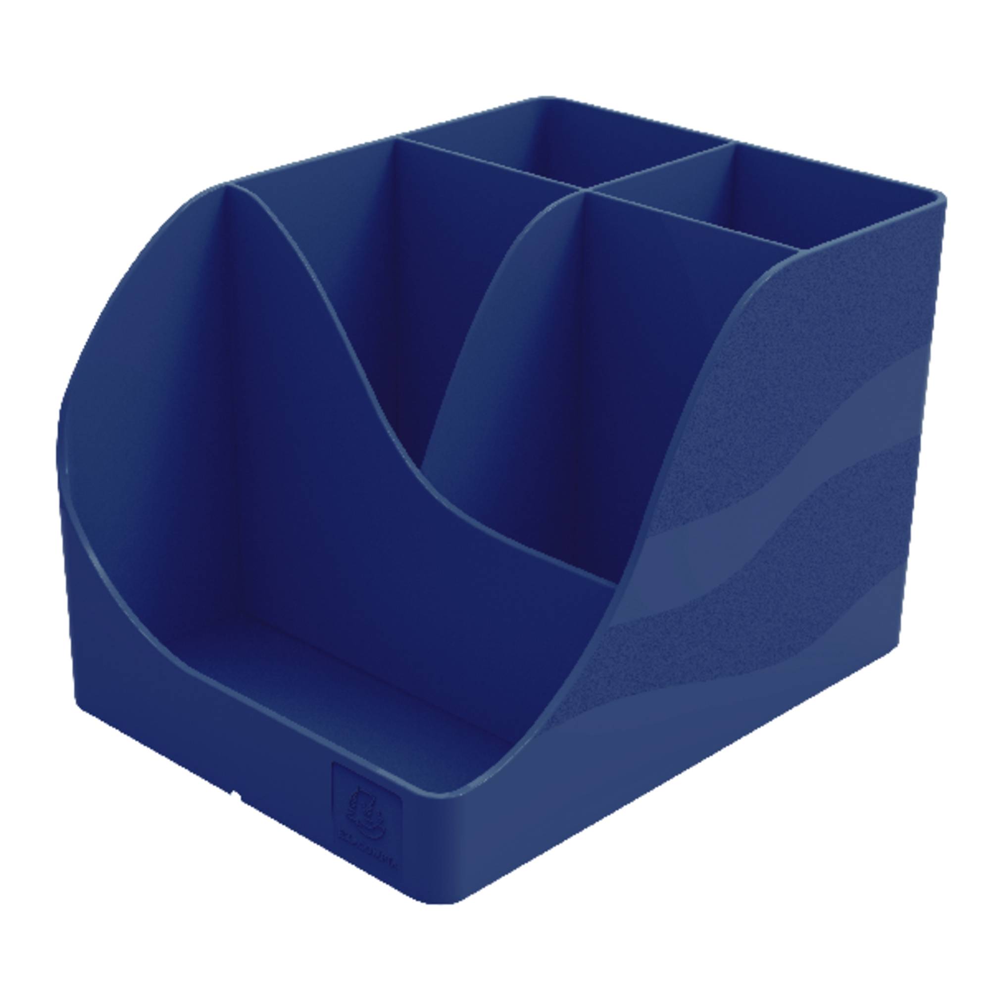 Portapenne Pen Wave Bee Exacompta - 15,5x11,9x10,9 cm - 69504D (Blu Navy)-0