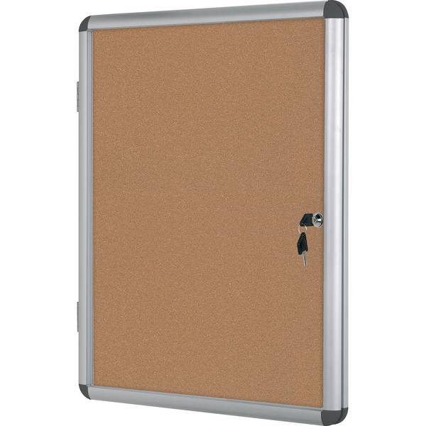 Bacheca in Sughero per Interni Bi-Office - 6xA4 - 72x67,4 cm - VT620101150 (Alluminio)