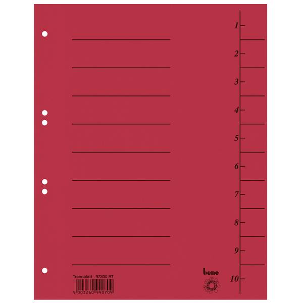 Bene Disiding Foglie DIN A4 250 g/m² di rosso