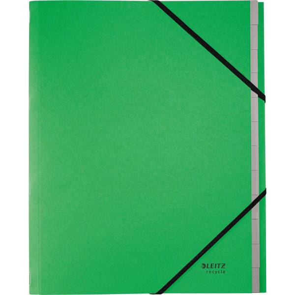 Cartella di ordine Leitz DIN A4 12 volte verde