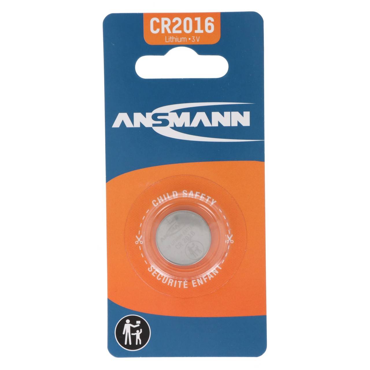 Pila a bottone al litio Ansmann CR2016, 3 Volt-0