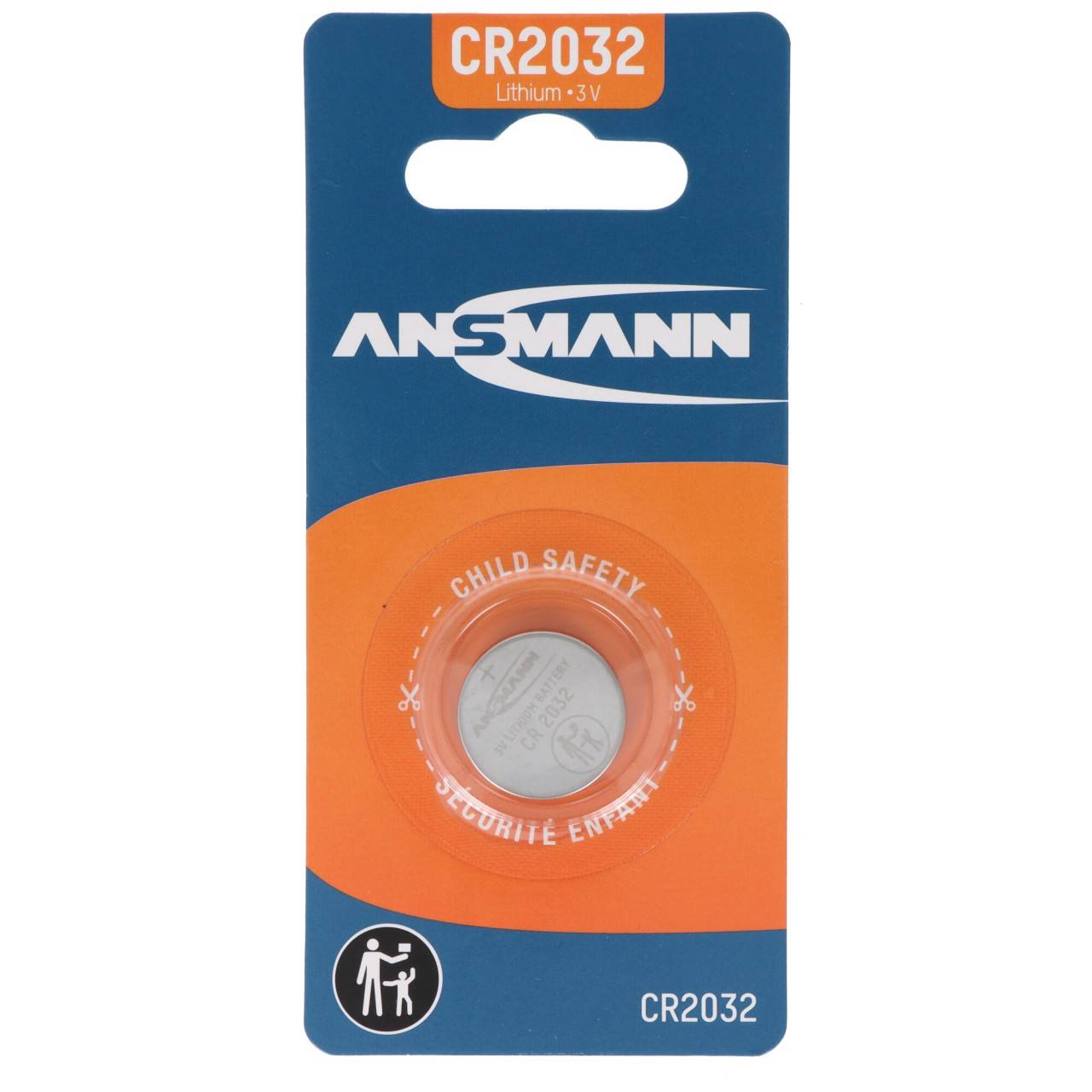 Pila a bottone al litio Ansmann CR2032, 3 Volt-0