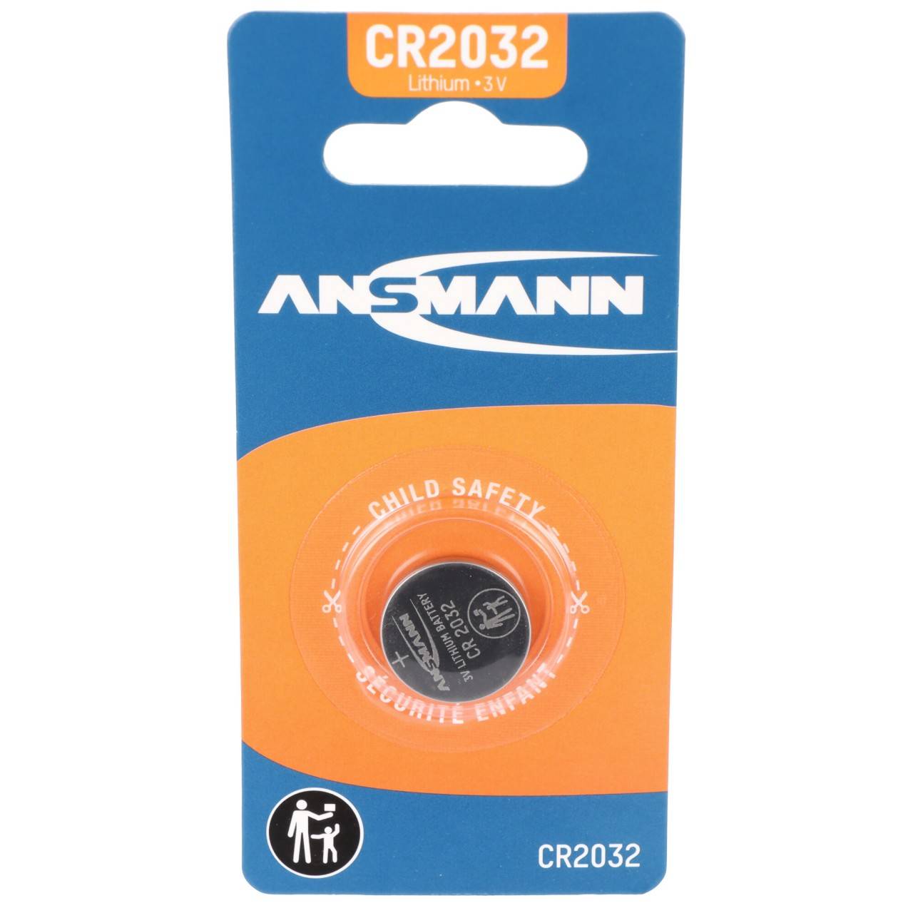 Pila a bottone al litio Ansmann CR2032, 3 Volt-3