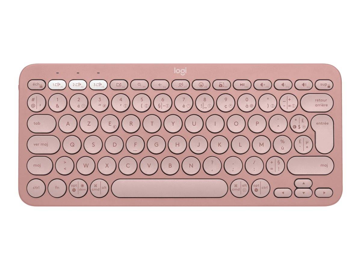 LOGITECH - Tastiera wireless - Pebble Keys 2 M380s - Bluetooth - Pulsante Easy-Switch - Rosa - (920-011805)-0