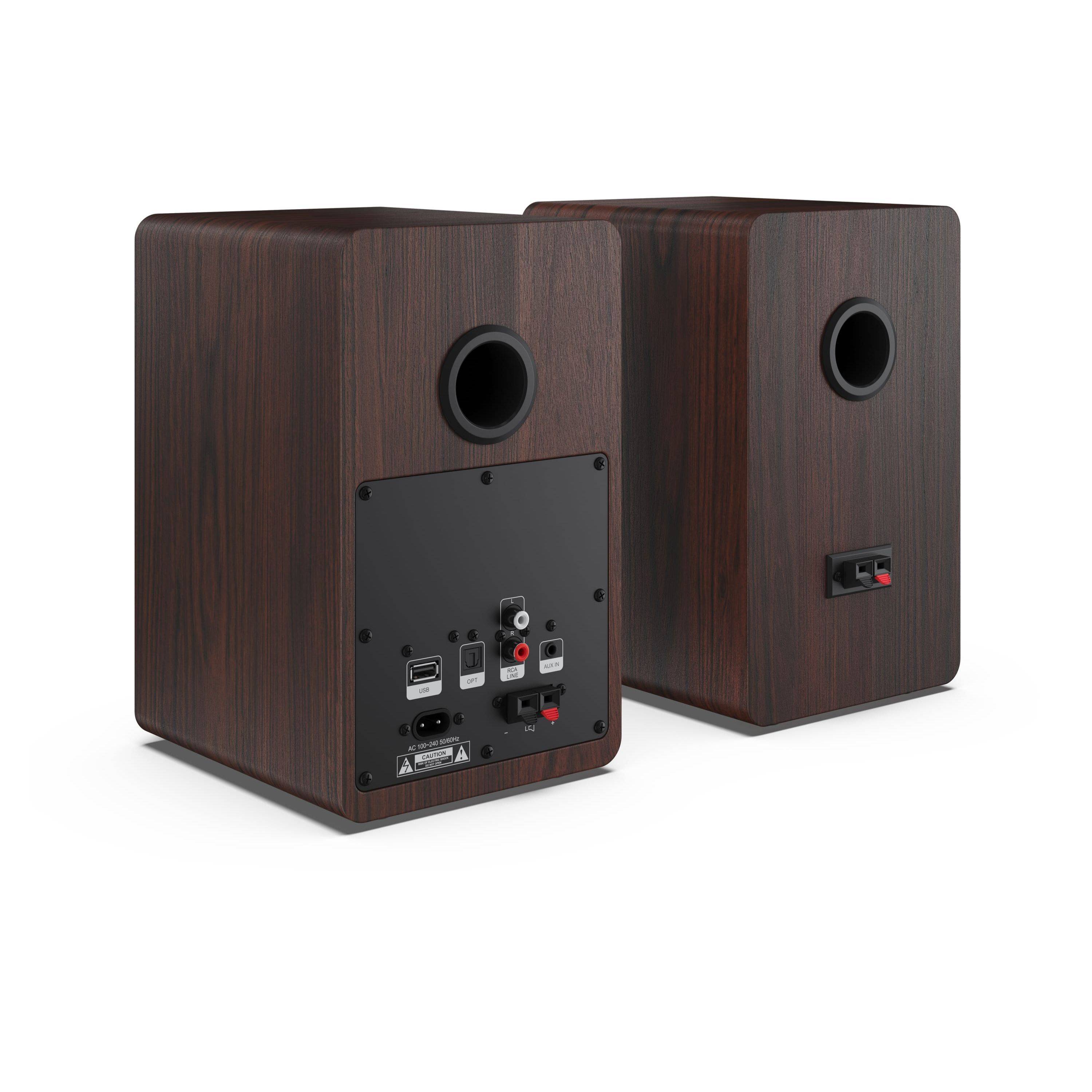 Sharp BOOKSHELF SPEAKERS 2-vie Marrone Con cavo e senza cavo 60 W-4