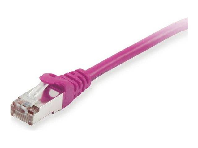 equip - Patch-Kabel - RJ-45 (M) zu RJ-45 (M) - 30 m - S/FTP, PiMF - CAT 6a - halogenfrei, geformt, verseilt - lila (6068-0