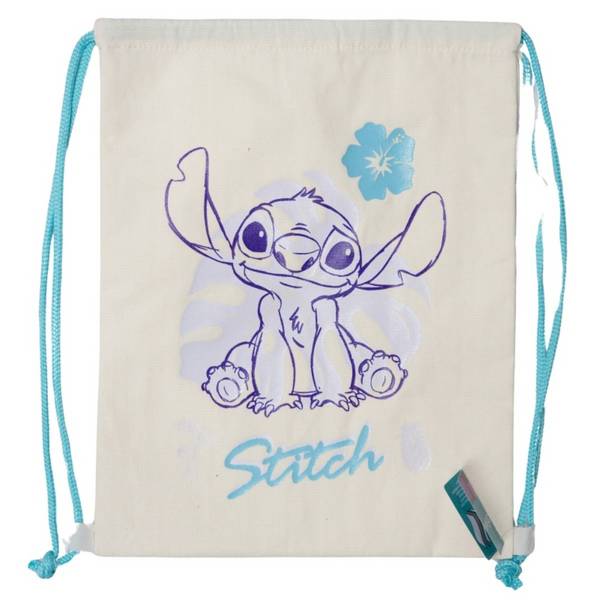 Zaino con coulisse Disney Stitch: spazioso, elegante e ideale per viaggiare