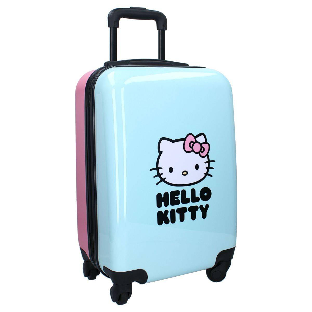 Valigia trolley Hello Kitty “Voyage Vibes” – blu-rosa con un design giocoso-0