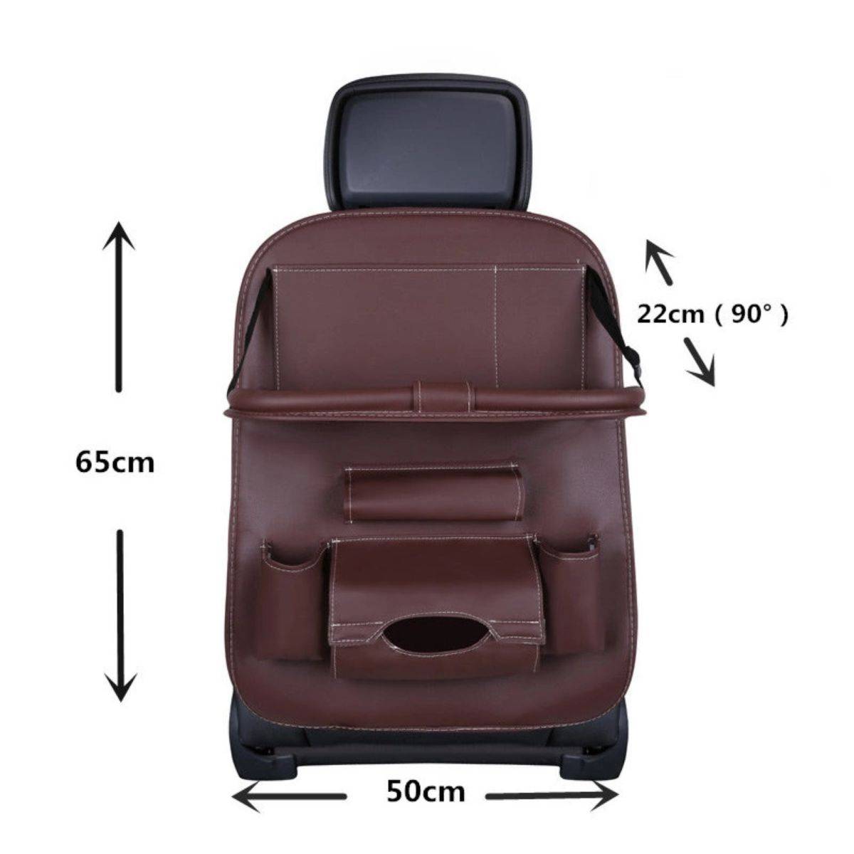 Organizzatore del seggiolino auto Protezione del sedile Coprisedile Mensola Mini tavolino da auto-3