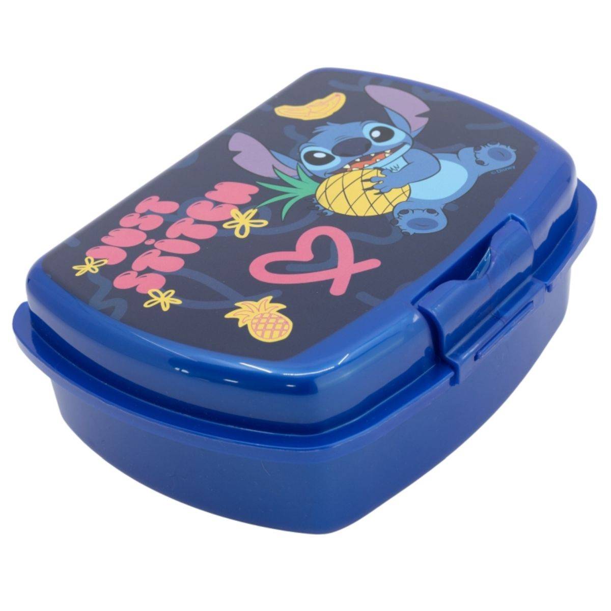 Scatola per snack Disney Stitch: infrangibile, senza BPA e perfetta da portare in viaggio!-0