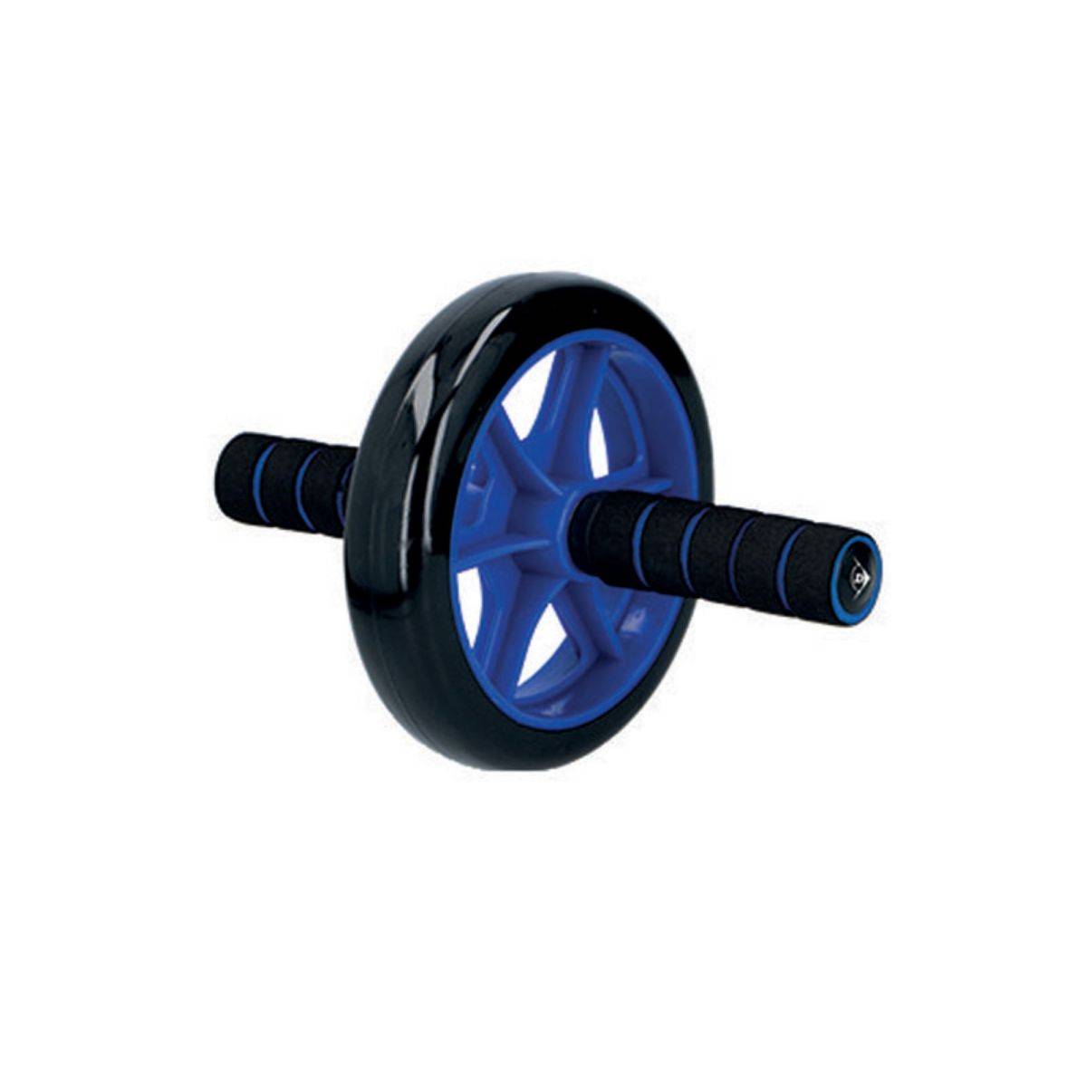 Rullo per allenamento addominale a ruota singola, max. 100 kg - maniglie dalla forma speciale blu-0