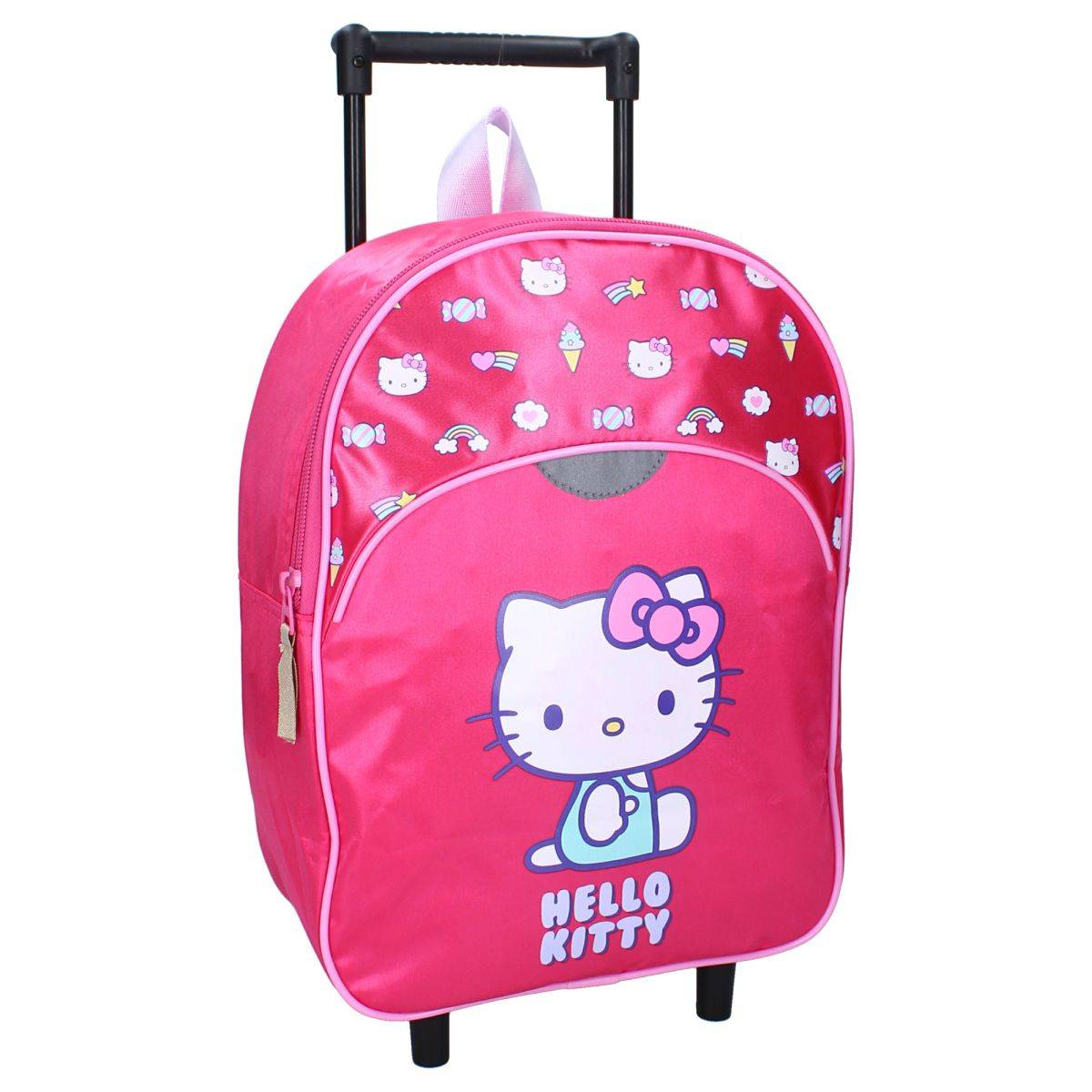 Trolley Hello Kitty Follow The Rainbow – Con spallacci regolabili e ruote-0
