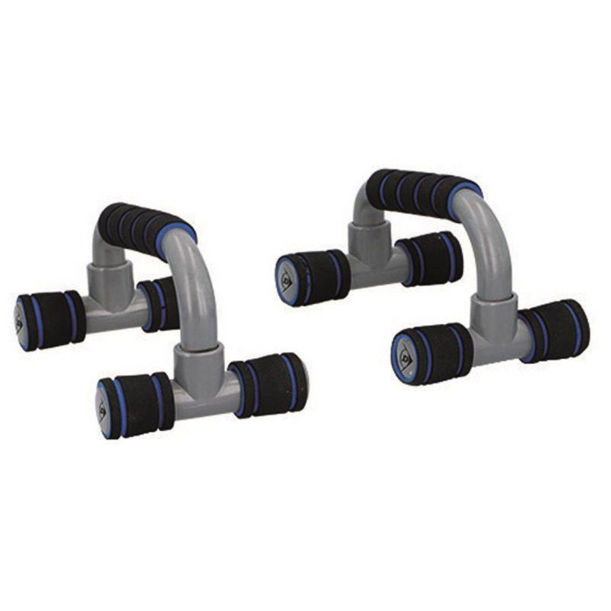 Push Up Bars barre per flessioni 2 pezzi con maniglie antiscivolo, max. 100 kg blu-0