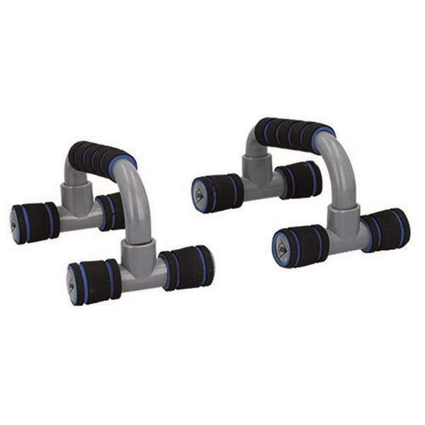 Push Up Bars barre per flessioni 2 pezzi con maniglie antiscivolo, max. 100 kg blu