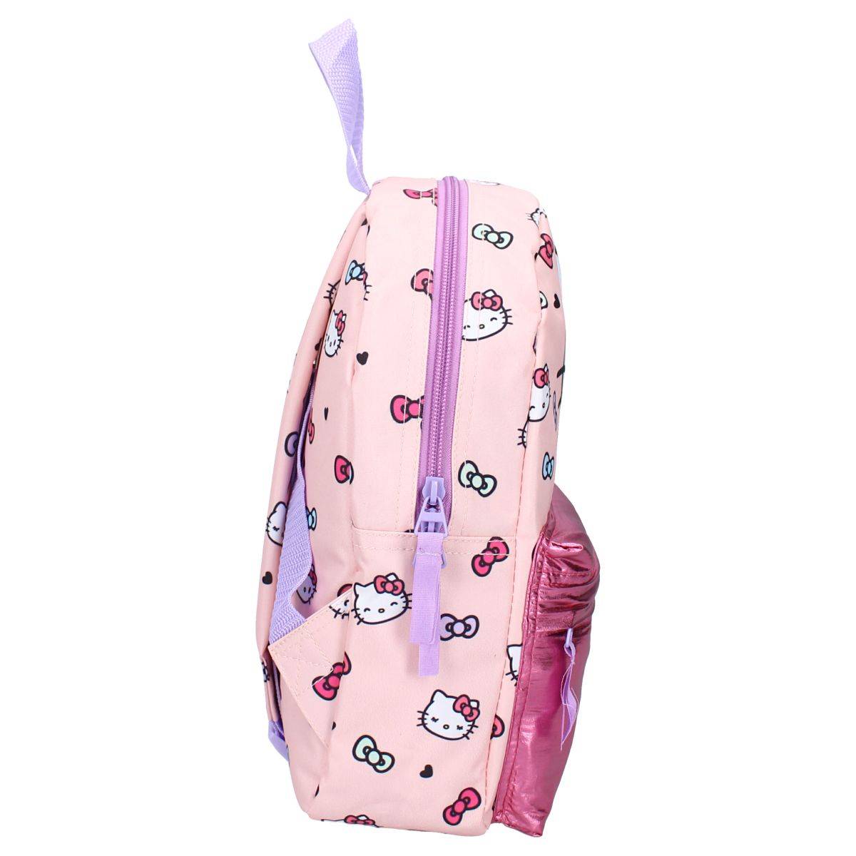 Zaino Hello Kitty - Simpatico zaino rosa per ragazze con motivo a fiocco-2