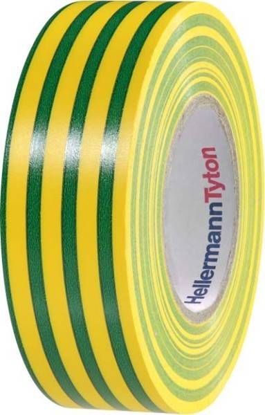 HellermannTyton HTAPEFLEX1519x20GNYE 710-00157 Nastro isolante Verde giallo (L x L) 20 m x 19 mm 1 pz.