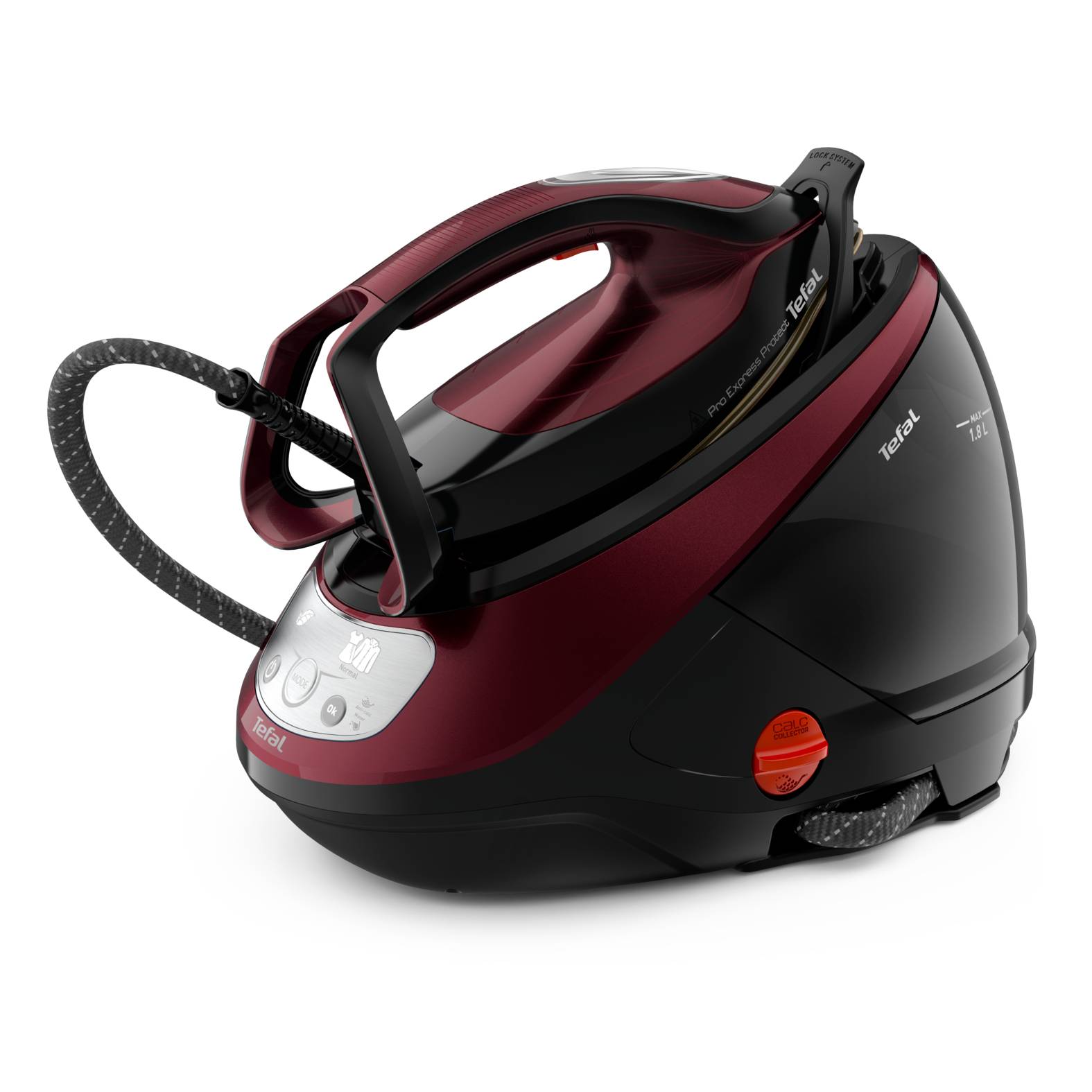 Tefal Pro Express Protect GV9230 2600 W 1,8 L Nero, Borgogna-0