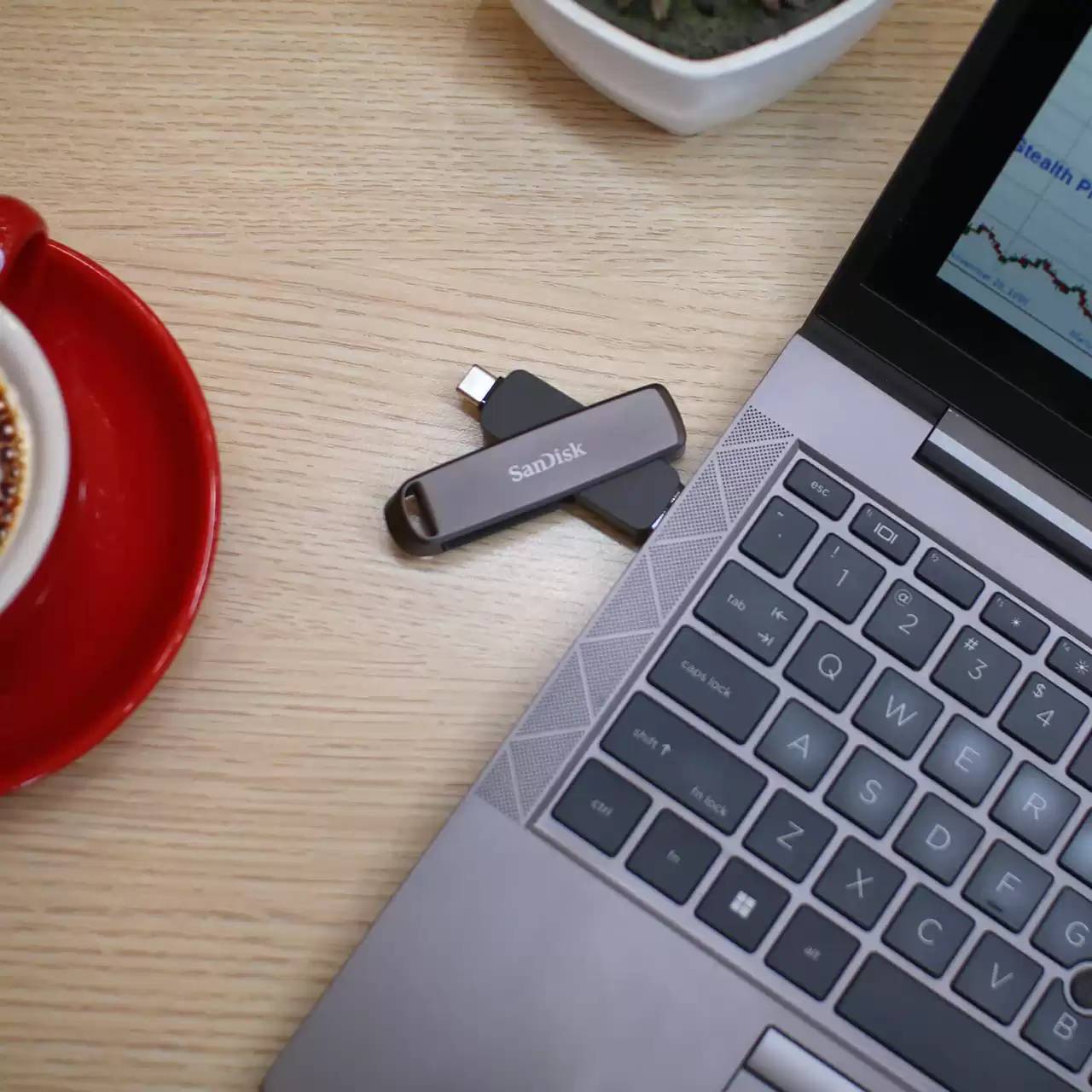 Sandisk sddde1-2t00-g46 unità flash usb 2 tb usb type-a / usb type-c 3.2 gen 2 (3.1 gen 2) nero-1