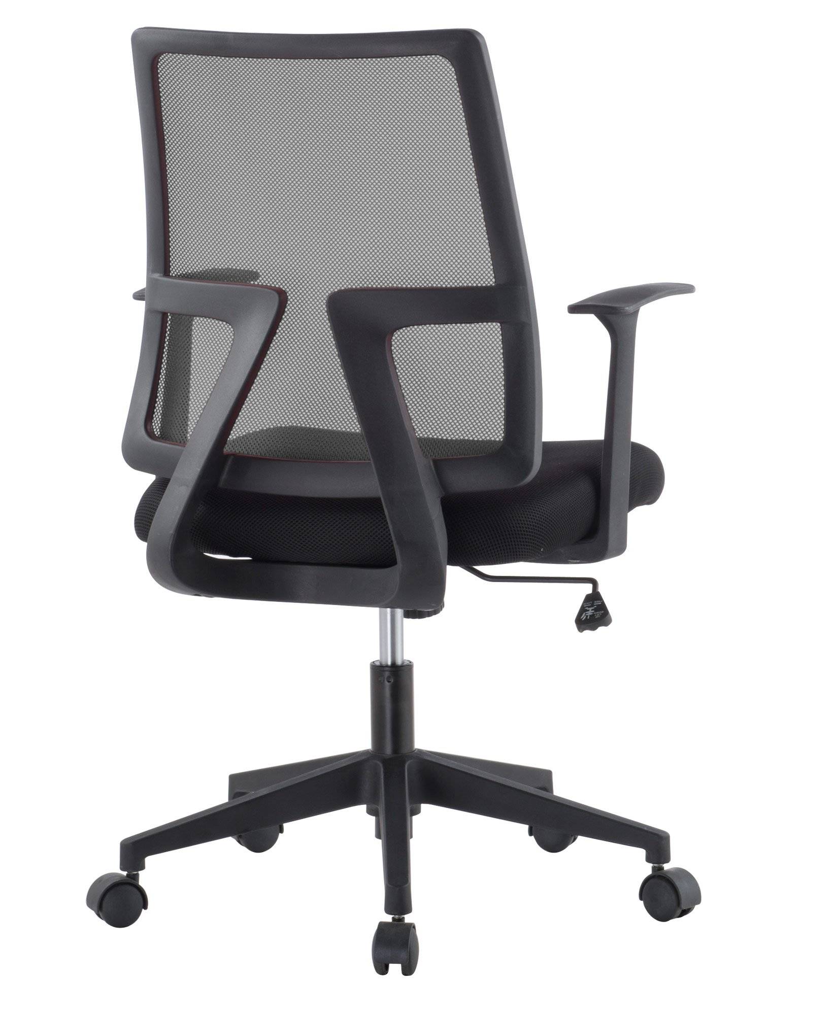 Sedia da Ufficio con Seduta Imbottita e Schienale in Rete-4