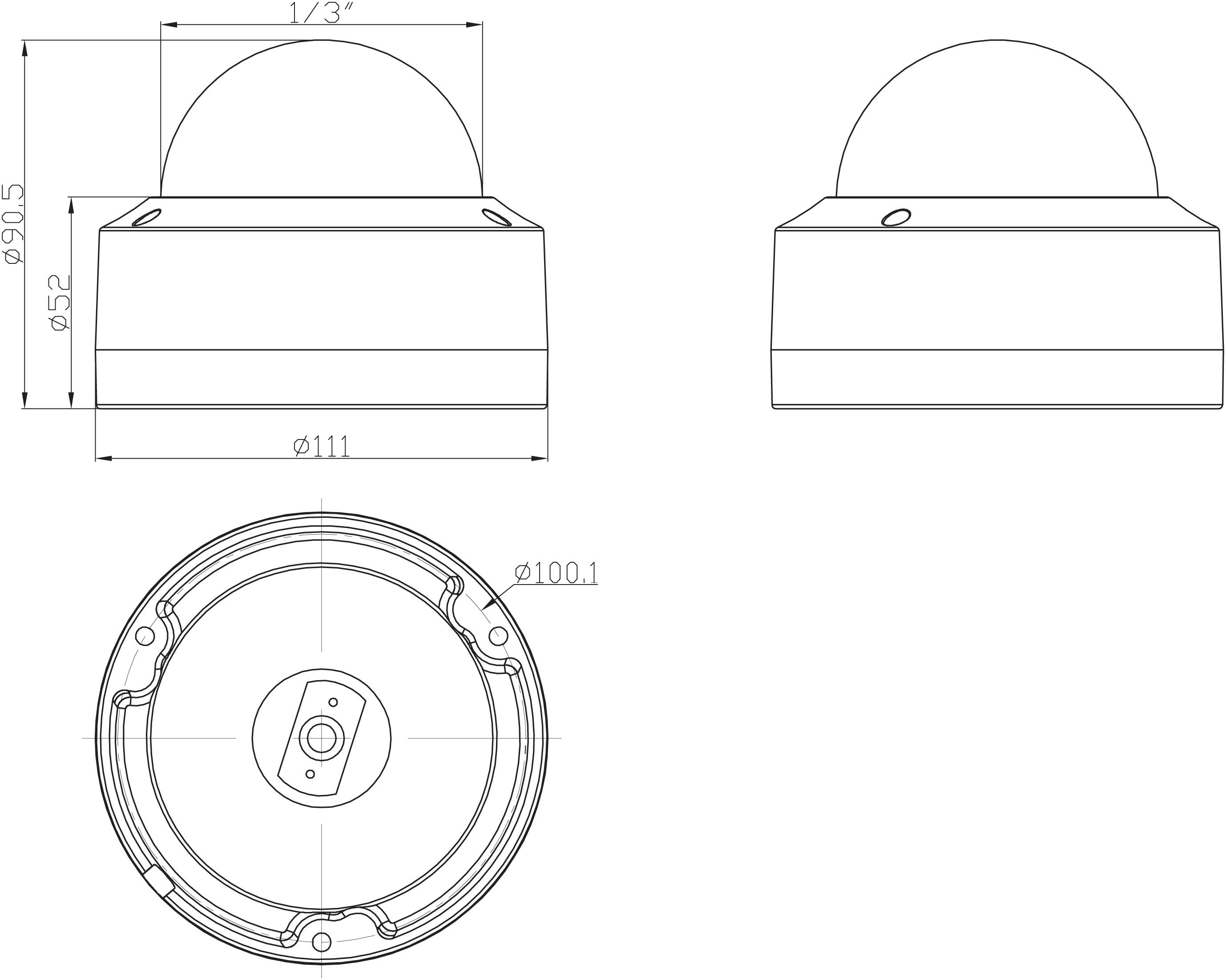 Telecamera IP Dome Lente Motorizzata H.265 IR da 5 MP IP66 Rilevamento Basato su AI, DGM5345GCATP-1