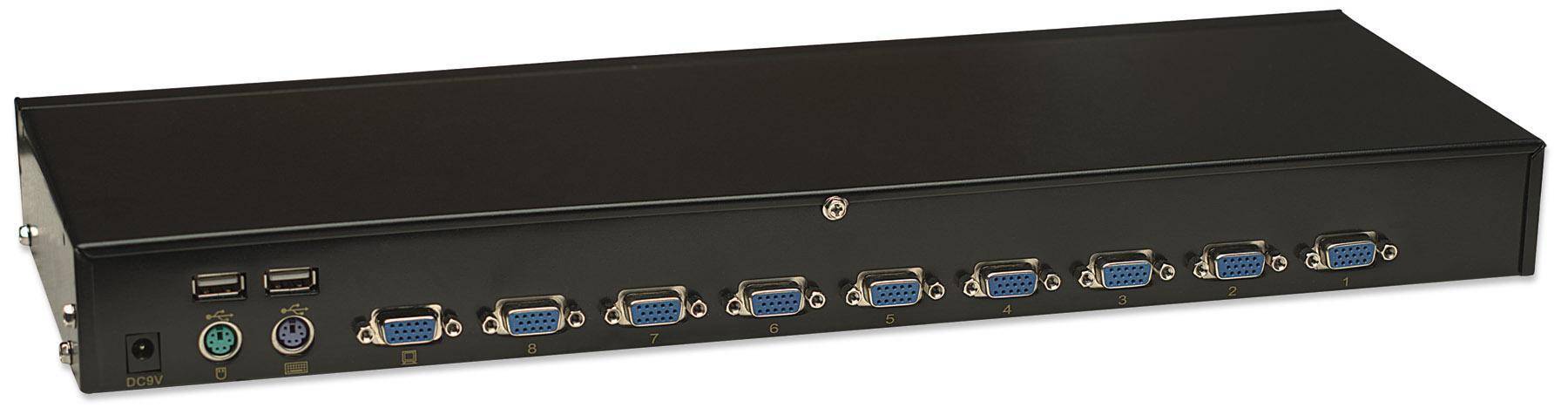 KVM Switch 8 porte combo USB + PS/2, OSD-4
