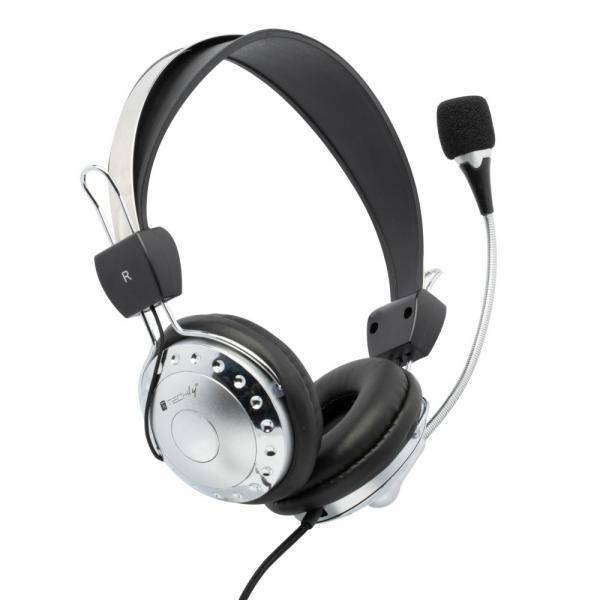 Cuffia Stereo con Microfono e Controllo Volume-0