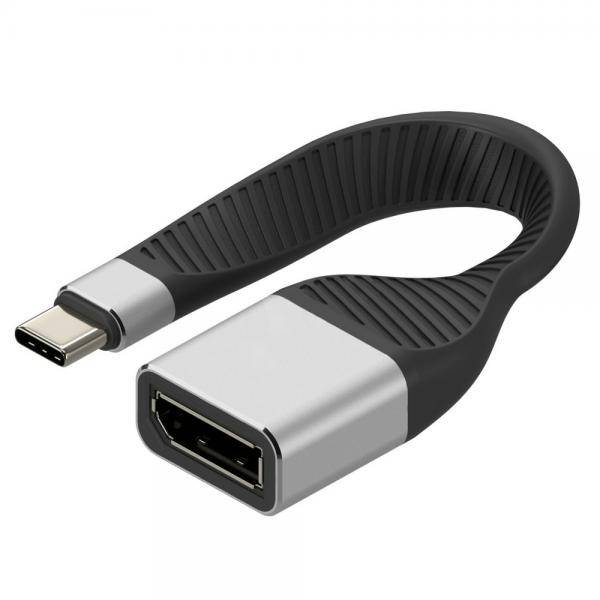 Cavo Corto Piatto USB-C™ Maschio a Displayport Femmina FPC 13,1 cm-0