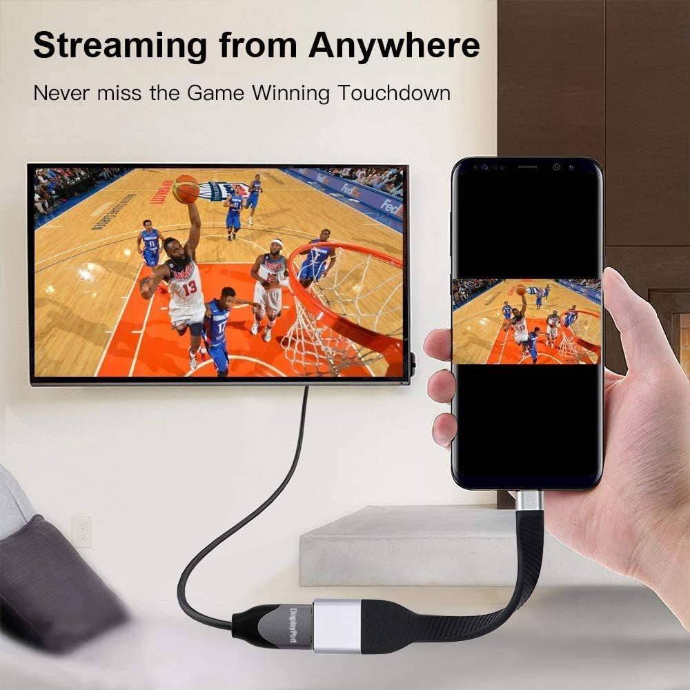 Cavo Corto Piatto USB-C™ Maschio a Displayport Femmina FPC 13,1 cm-4