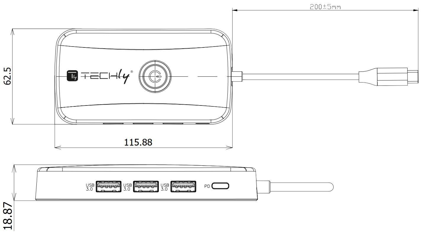 Adattatore Video Extender Wireless con Hub USB-C™ 5-IN-1-2