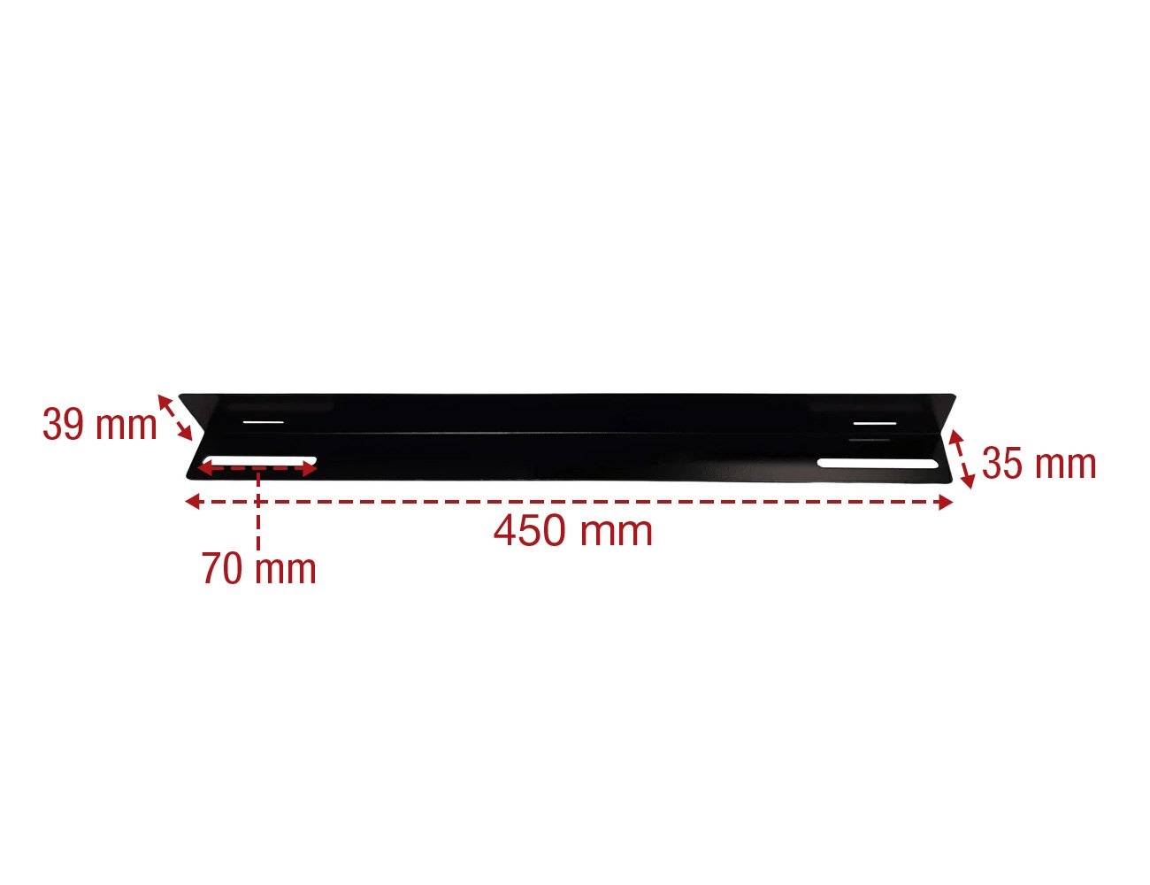 Coppia staffe a L Laterale per Rack 19'' a Muro Prof. 600mm Nero-1