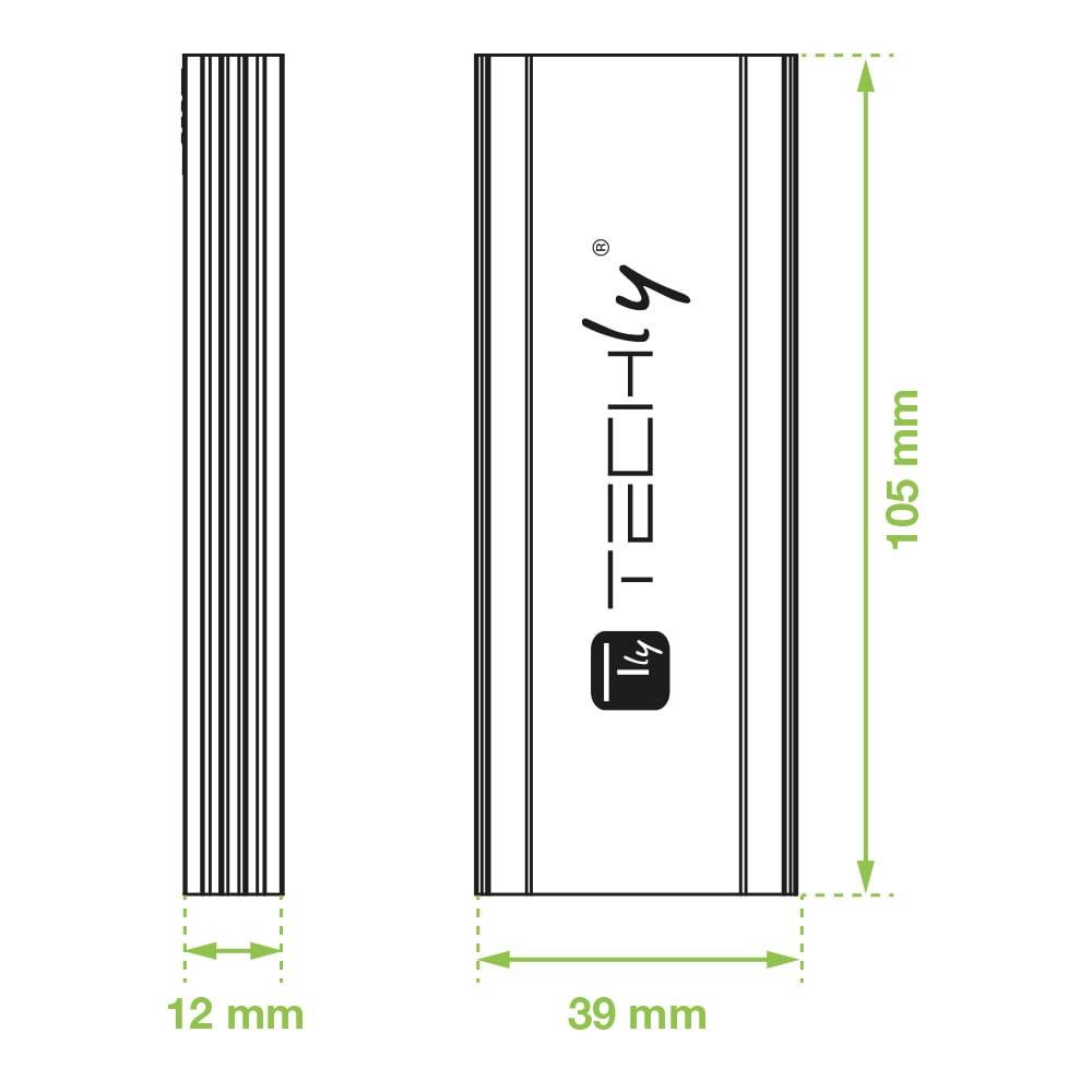 Box Esterno USB-C™ USB3.2 Gen2 NVMe/SATA M.2 SSD-2