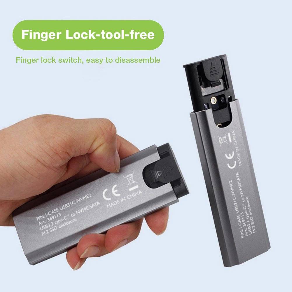 Box Esterno USB-C™ USB3.2 Gen2 NVMe/SATA M.2 SSD-3
