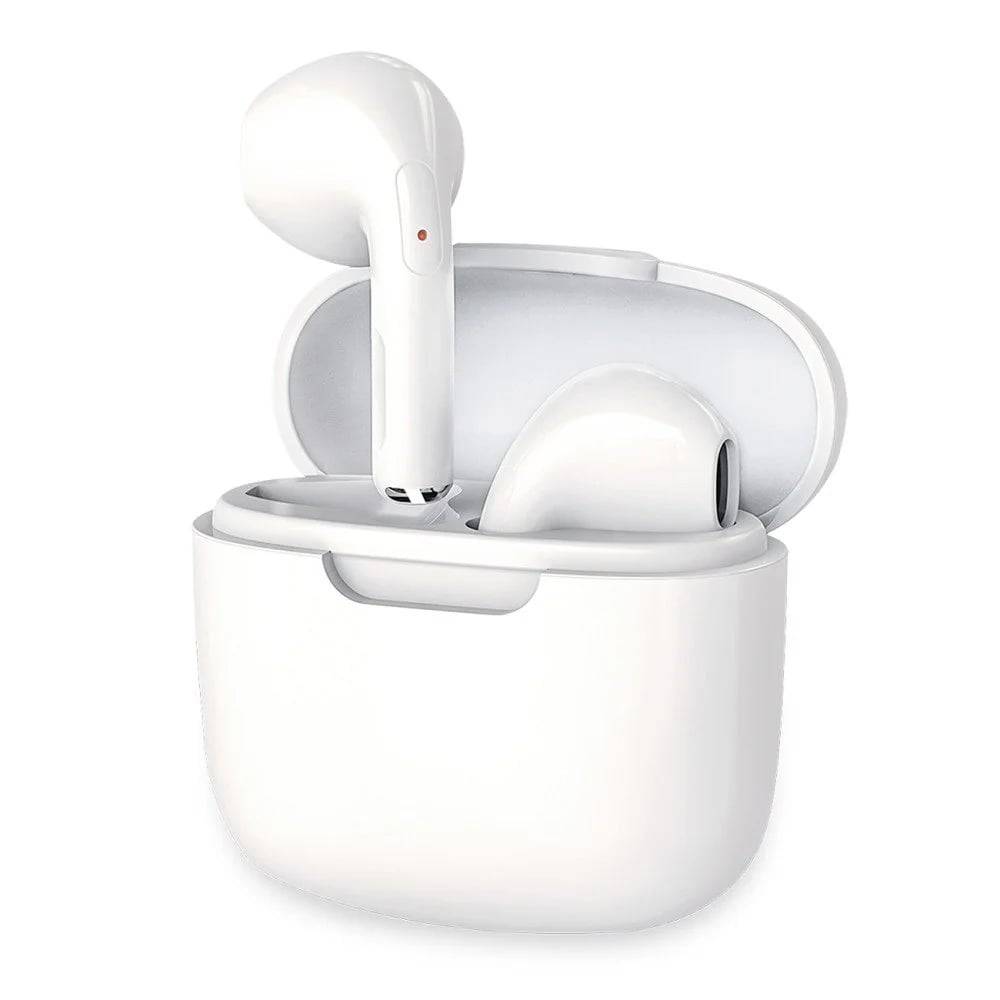 Auricolari Wireless BT v5.1 con Custodia di Ricarica 2 in 1 Bianco-0